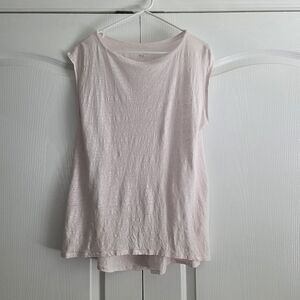 Eileen Fisher Top Short Sleeve Loose Fit Size XS Romantic Organic
